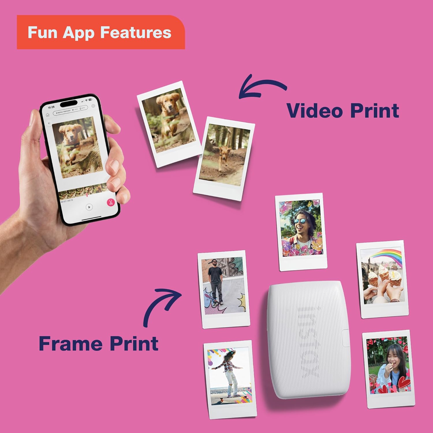 Imprimante pour smartphone Fujifilm Instax Mini Link 3 - Blanc argile – Image 5
