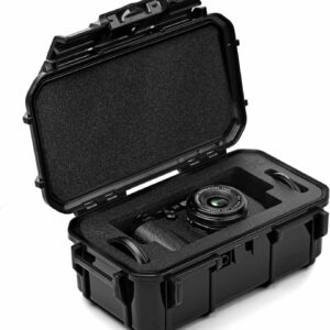Evergreen X FujiXWeekly – Étui de protection pour Fujifilm série X100 | Compatible avec X100VI, X100V, X100F, X100T, X100 | Insert personnalisé pour batterie, carte SD, filtres, recette de film exclusive (noir)