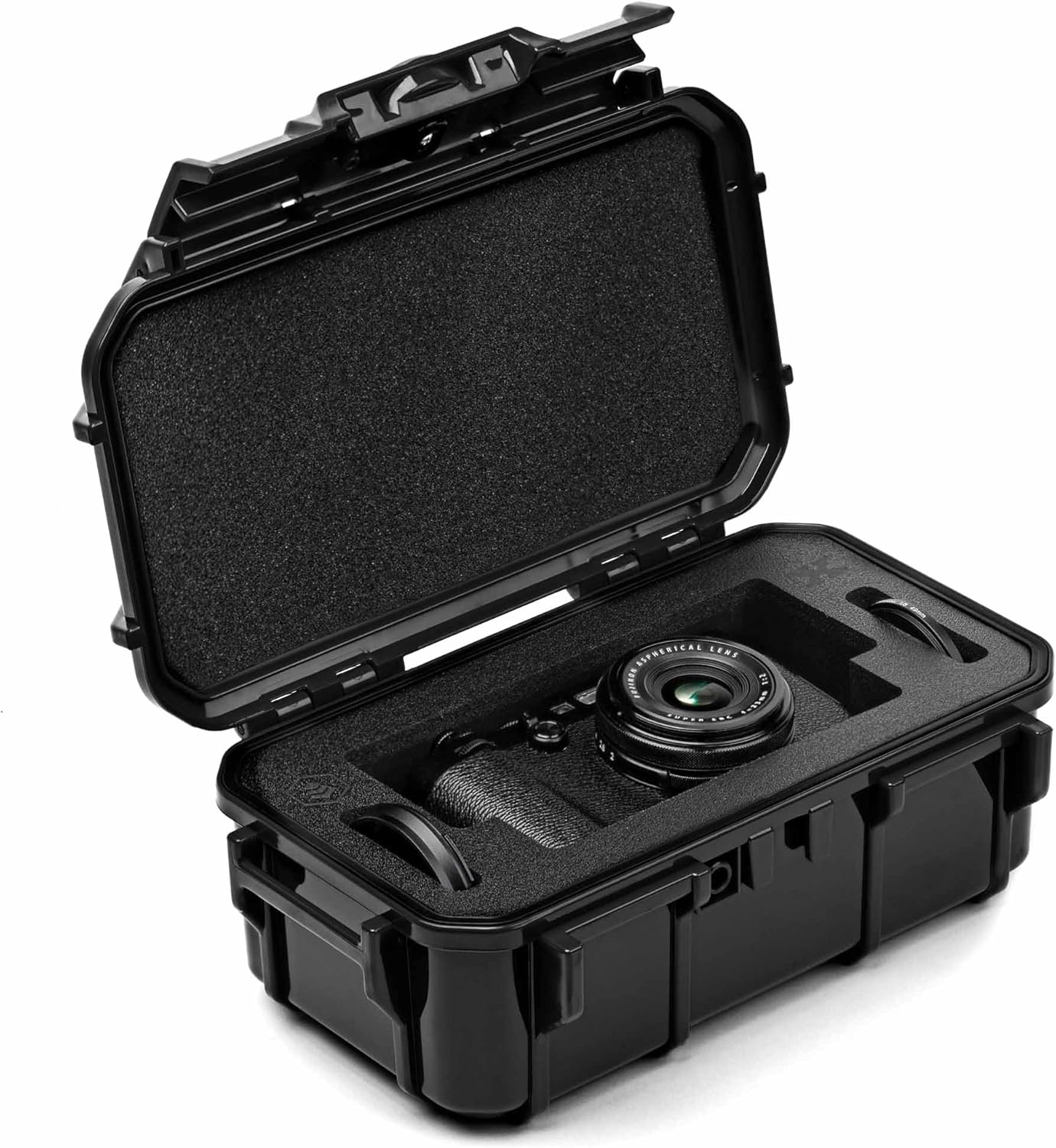 Evergreen X FujiXWeekly – Étui de protection pour Fujifilm série X100 | Compatible avec X100VI, X100V, X100F, X100T, X100 | Insert personnalisé pour batterie, carte SD, filtres, recette de film exclusive (noir)