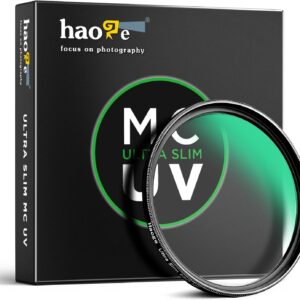 Haoge Filtre d'objectif ultraviolet multicouche ultra fin MC 49 mm pour appareil photo numérique Leica Q3 43 Q2 Sony 50 40 mm 2,5 G Fuji gfx100rf x100vi x100v