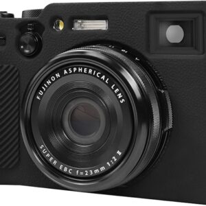 BOVKE Étui souple pour appareil photo numérique Fujifilm X100VI, X100VI, housse de protection en silicone, housse en caoutchouc pour appareil photo Fuji X100VI, noir