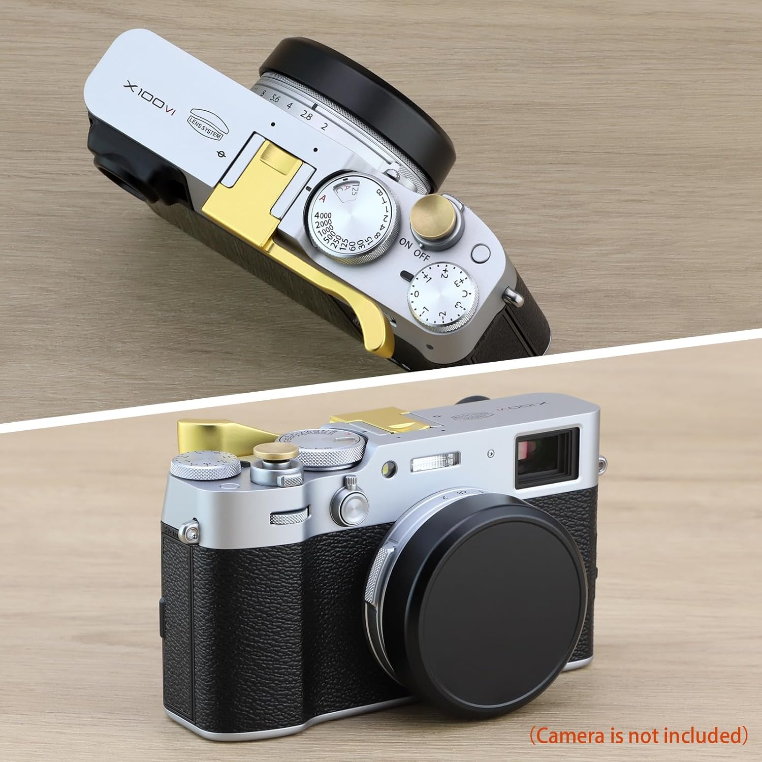 Haoge Cap-X54B Capuchon d'objectif en métal pour Fujifilm X100VI Fuji X100V Accessoires d'appareil photo Noir Compatible avec Pare-Soleil Haoge LH-X54B – Image 7
