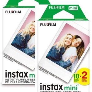 Fujifilm Instax Mini Film instantané, 2 x 10 photos X 2Pack (Total 40 photos) Ensemble de valeur