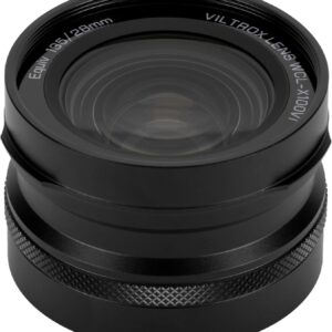 VILTROX WCL-X100 VI Objectif de Conversion Large, Objectif de Reconnaissance Automatique Grand Angle 0,8X pour Appareil Photo Fujifilm X100VI X100V X100F, Noir