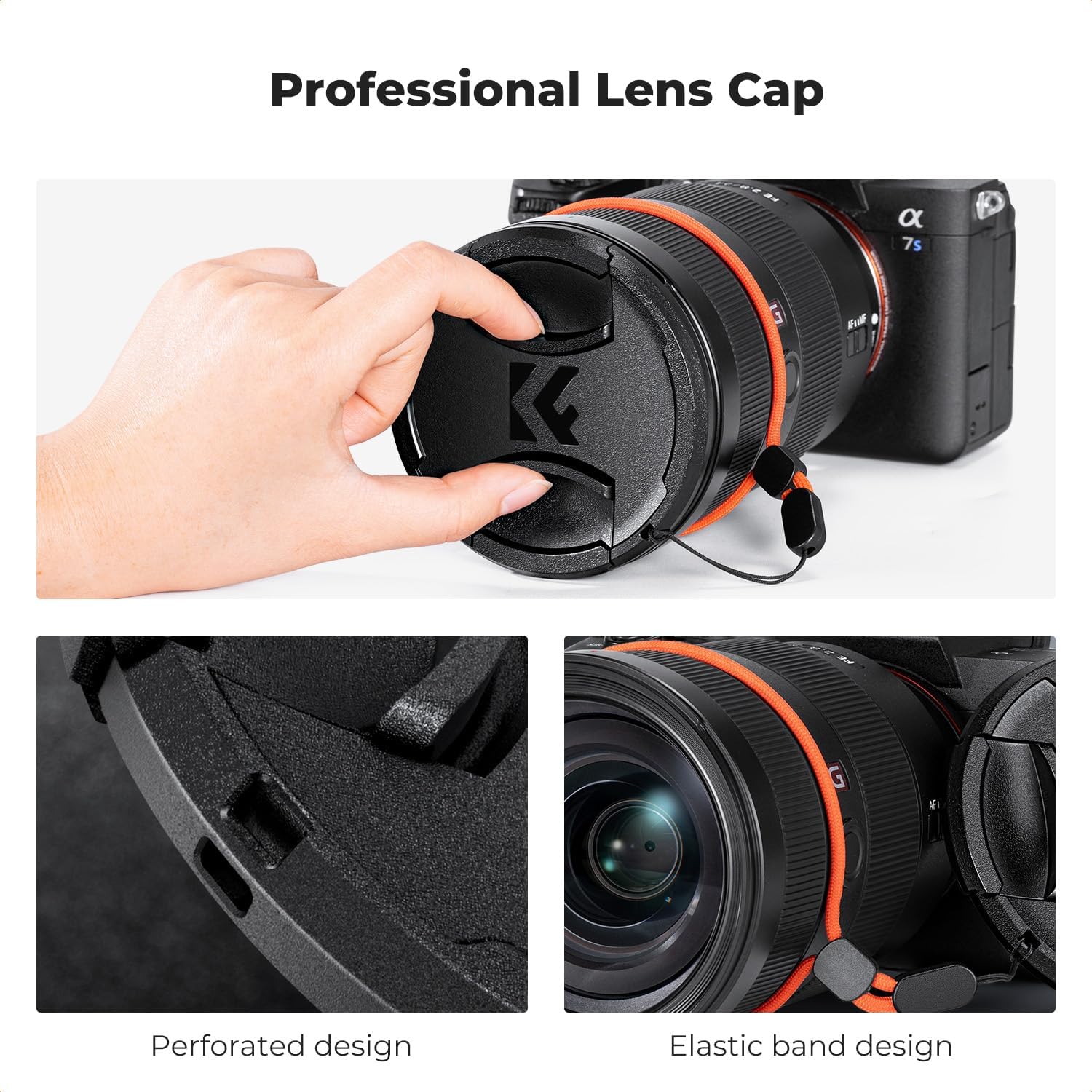 K&F CONCEPT Filtre à diffusion noir 1/8 49 mm + capuchon d'objectif, filtre effet cinématique brume avec 18 revêtements multicouches compatible avec bague d'adaptation Fujifilm Fuji X100VI (série K) – Image 6