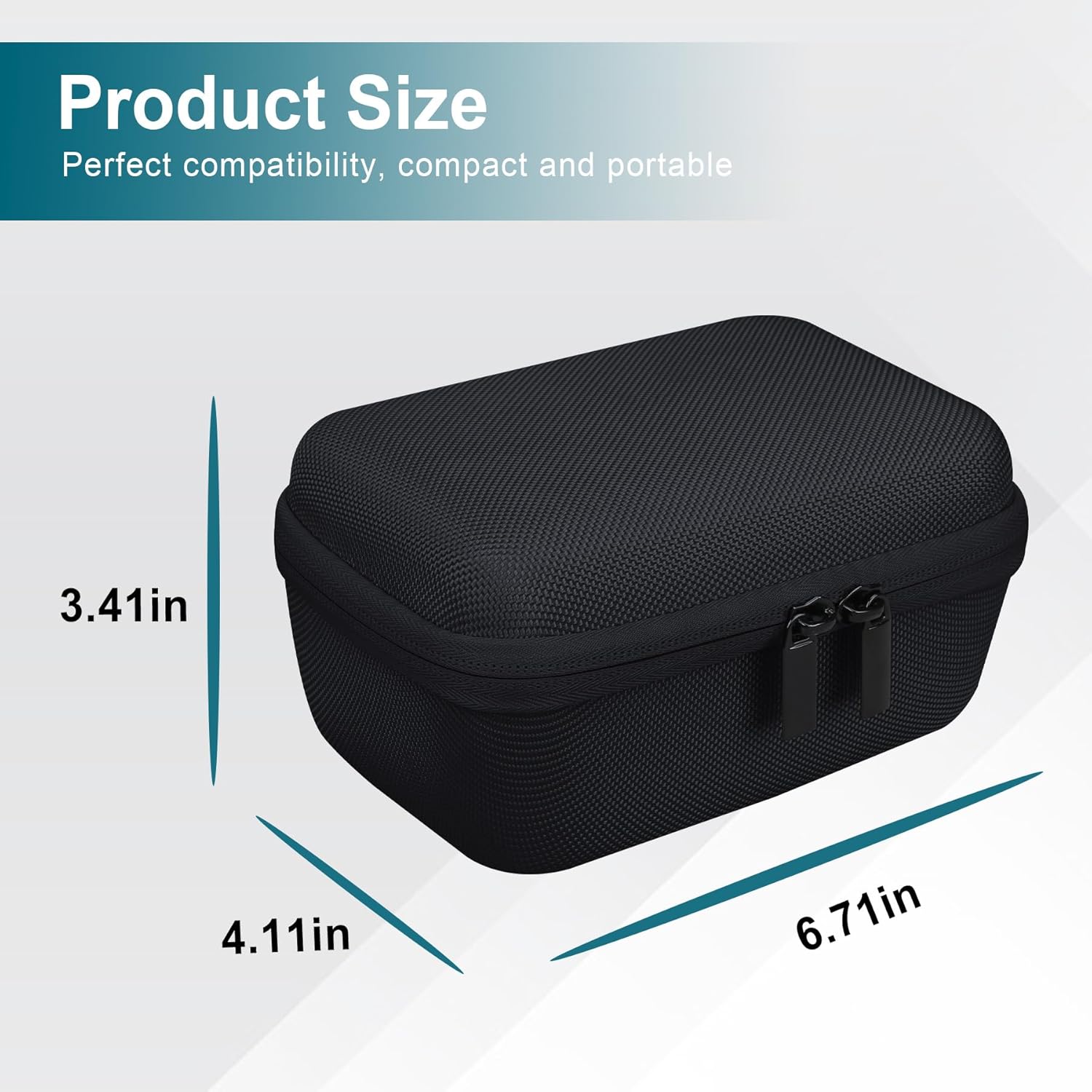 Canboc Étui de transport pour appareil photo numérique Fujifilm X100VI/X100V/X100F/X100S/X-E5, poche en maille zippée pour câble USB, noir (étui uniquement) – Image 8