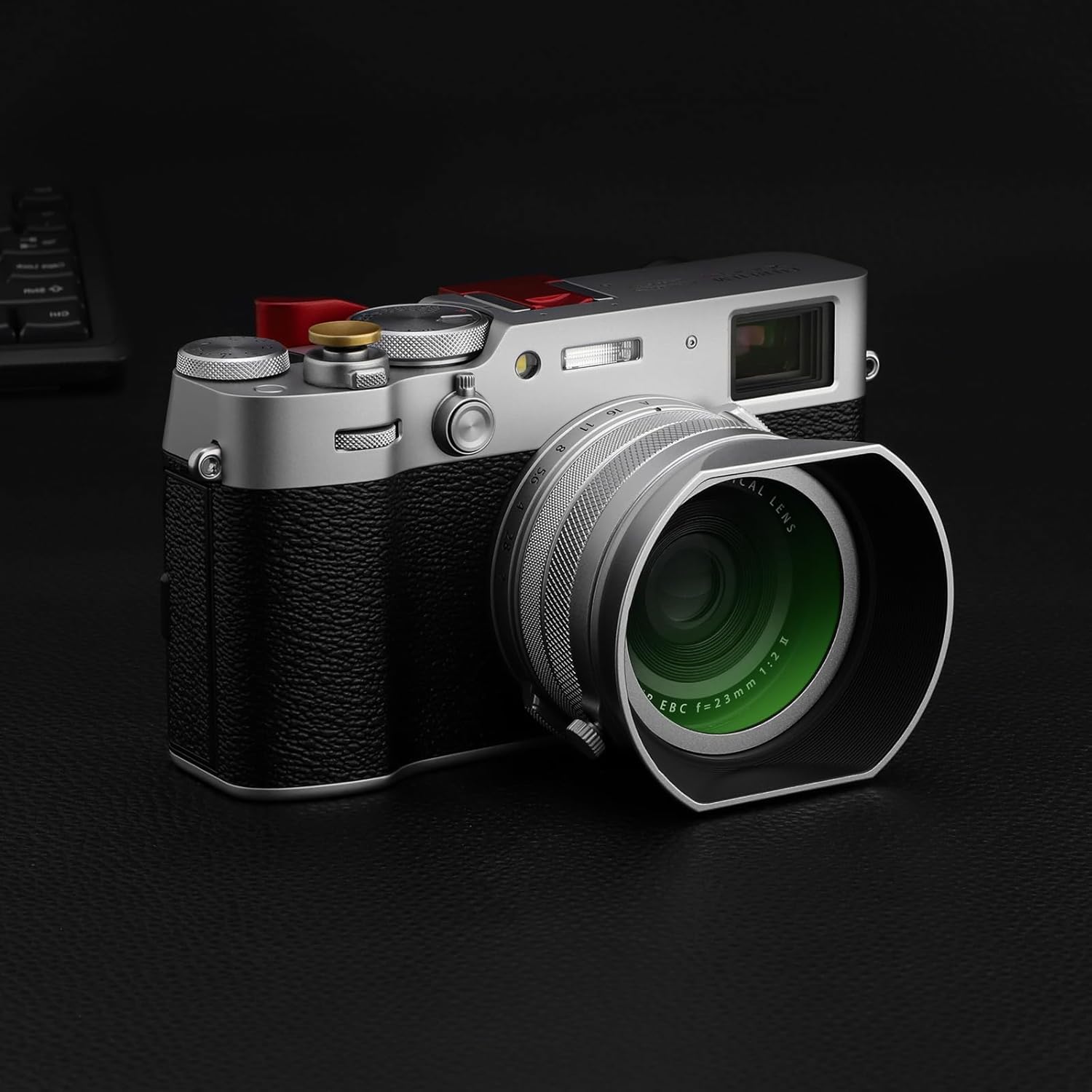 Haoge MC Filtre de protection UV et objectif de pare-soleil carré en métal pour Fujifilm X100 Series X100VI X100V X100F X100T Accessoires d'appareil photo Filtre UV en verre optique HD étanche – Image 3