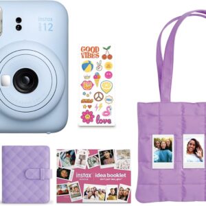 FUJIFILM Instax Mini 12 Holiday Bundle 2025 - Bleu pastel