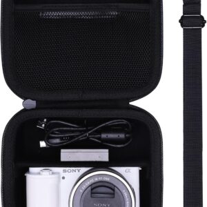 XANAD Étui rigide pour appareil photo numérique Sony a6400/a6700/a6100/a6000/ZV-E10/ZVE10 II/RX100 VII ou Fujifilm X100VI/X100V (noir)