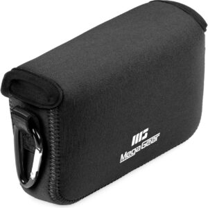 MegaGear Étui en néoprène pour appareil photo Fujifilm X100VI – Sac de photographie numérique élégant et protecteur – Noir