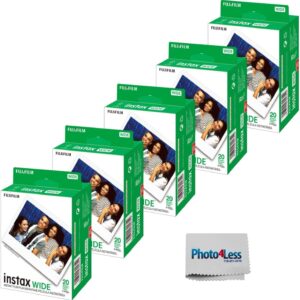 Fujifilm Instax Wide Instant Film Twin Pack (100 feuilles), pack économique