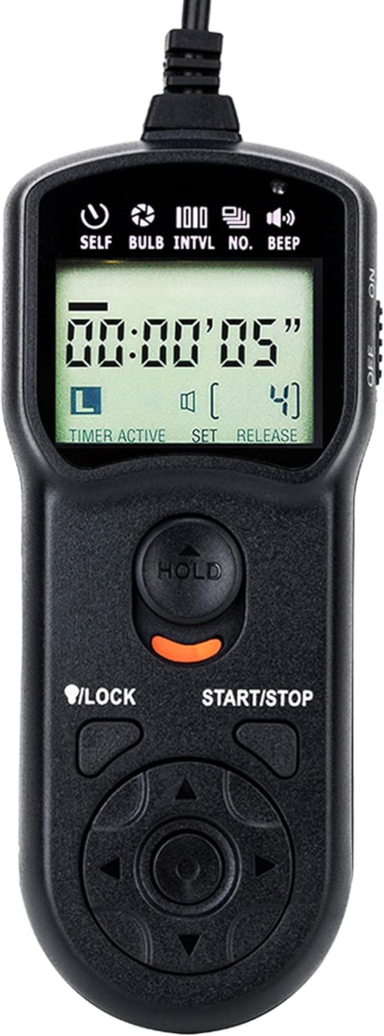 JJC Intervalomètre Minuteur Déclencheur à Distance Temps de Déclenchement pour Fuji Fujifilm X-T30 III II X-T20 X-T5 X-T4 X-T3 X100VI X100V X100F X100T X-H2 X-H2S GFX100SII GFX100 GFX 50R 50S X-PRO3 X-T100 et plus