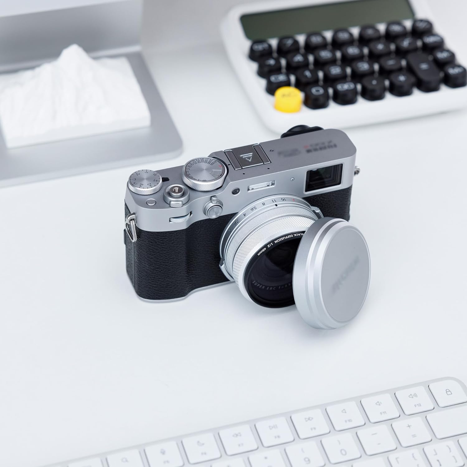 JJC AR-X100 Bague d'adaptation de filtre d'objectif en métal pour appareil photo Fuji Fujifilm X100VI X100V X100F X100T X100S X100 Fixation de filtre UV ND CPL 49 mm et capuchon d'objectif Fuji FLCP-49, remplace la bague d'adaptation Fuji AR-X100, Noir – Image 7