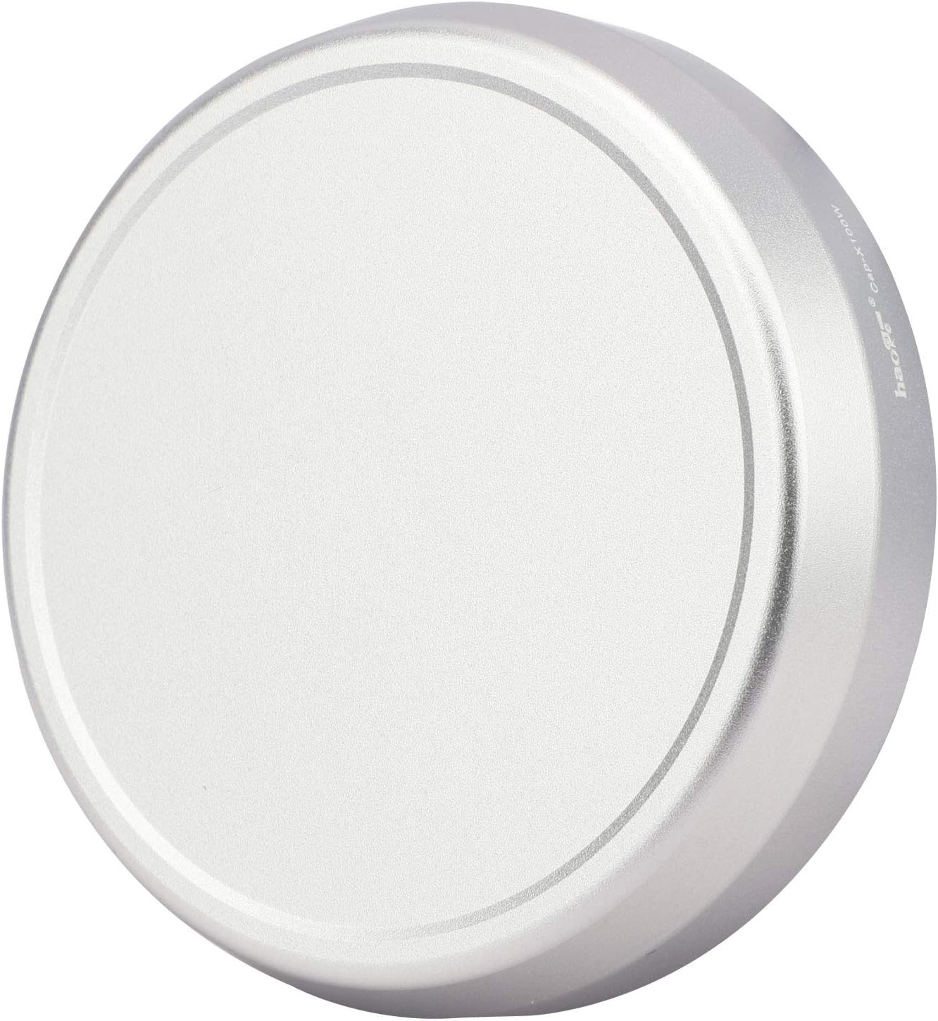 Haoge Cap-X100W Capuchon d'objectif en métal pour appareil photo Fujifilm Fuji X100F X100S X100T X100 X70 Argent – Image 2