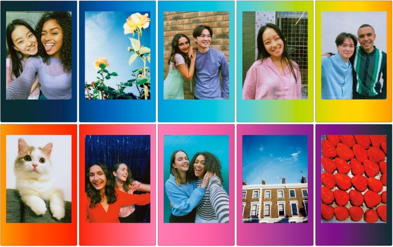 Fujifilm Instax Mini Film arc-en-ciel instantané, 20 feuilles + chiffon de nettoyage en microfibre BluebirdSales – Image 9