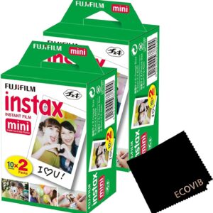 Fujifilm Mini Film instantané, 2 x 10 prises de vue, 40 expositions (2 boîtes)