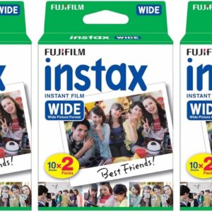 Fujifilm Instax Wide Film pour appareil photo Fuji Instax Wide et imprimante (3 articles)