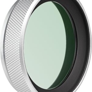 Haoge LUV-X54W Pare-soleil en métal avec protection UV MC Filtre d'objectif ultraviolet multicouche pour appareil photo Fujifilm X100VI Fuji X100V Argent