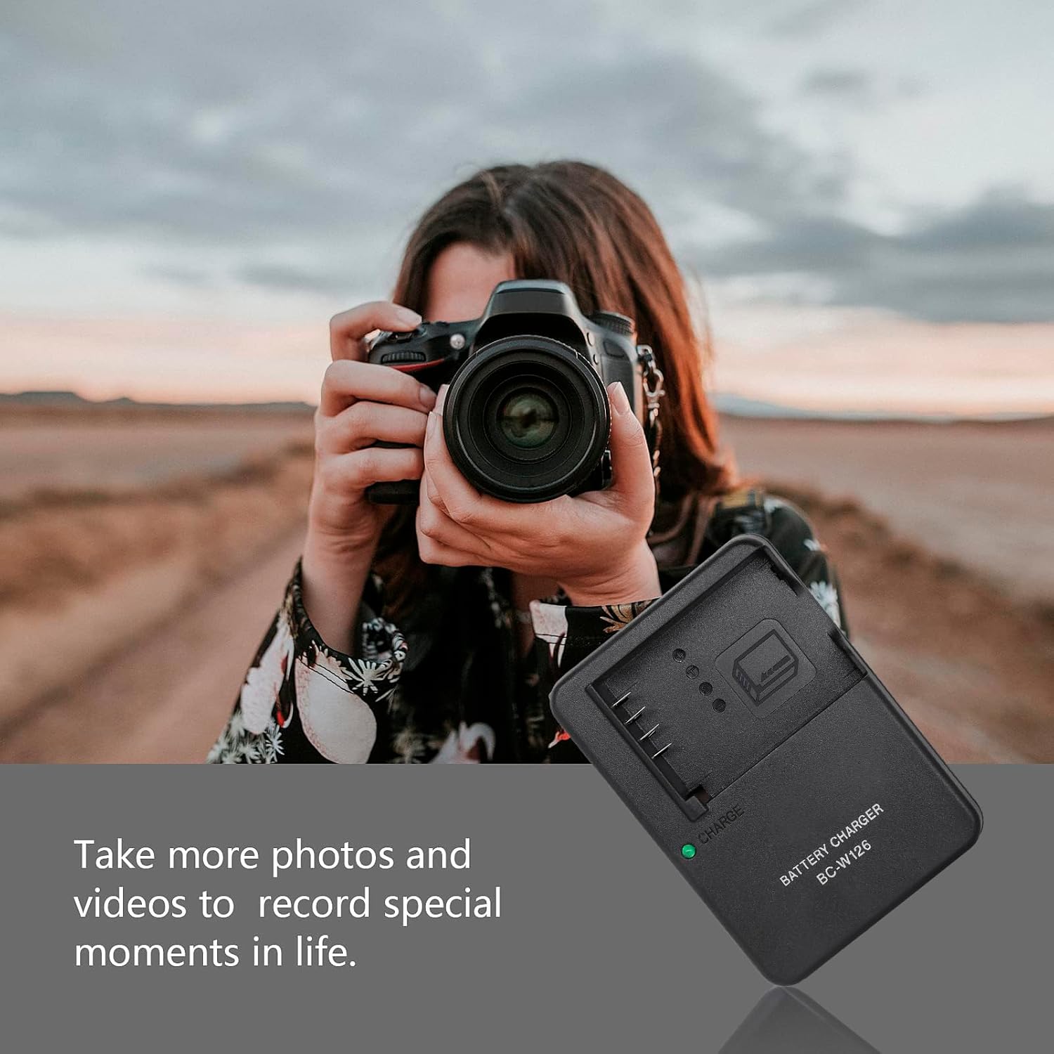 BC-W126S BC-W126 Chargeur de batterie pour Fujifilm NP-W126 NP-W126S Batterie compatible avec Fujifilm X-T100, X-T200, X100F, X100V, X100VI, X-S10, X-A5, X-A10, X-E4, X-Pro2, X-Pro3, X-T1, X-T2, X-T3, X-T10 – Image 6