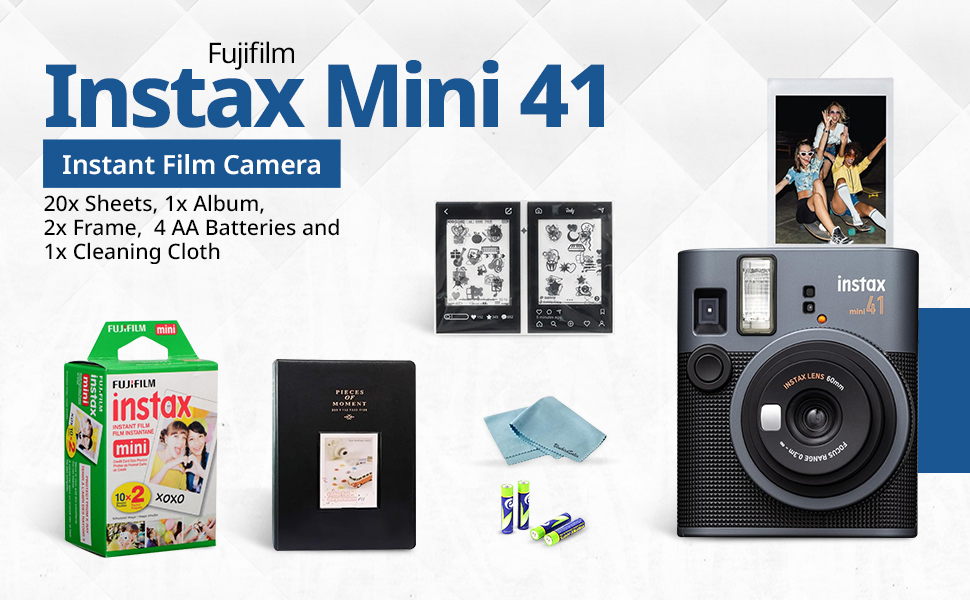 ensemble d'appareils photo instax fujifilm instax mini 41 appareil photo instantané fujifilm appareil photo instantané