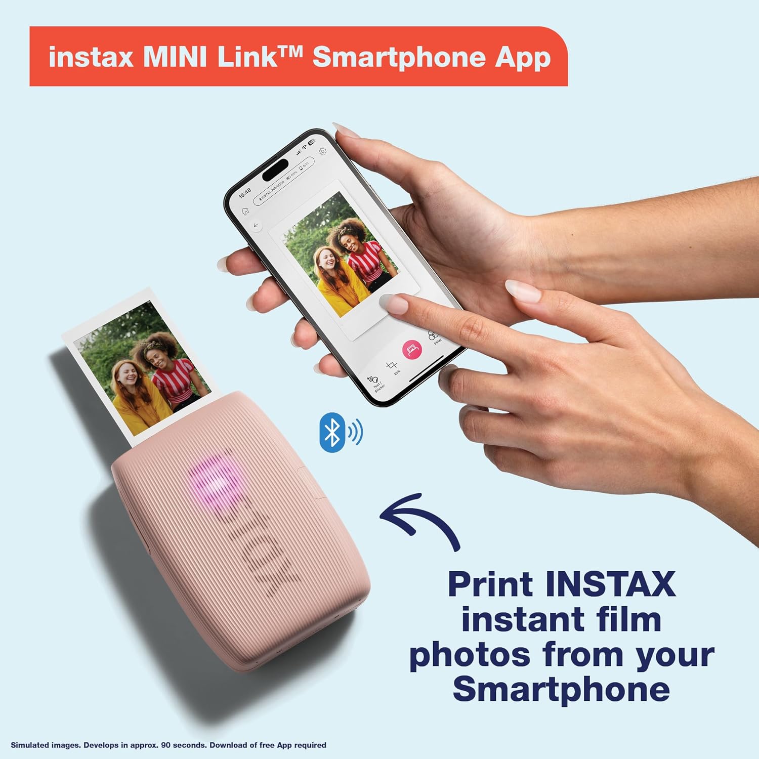 Imprimante pour smartphone Fujifilm Instax Mini Link 3 - Blanc argile – Image 2
