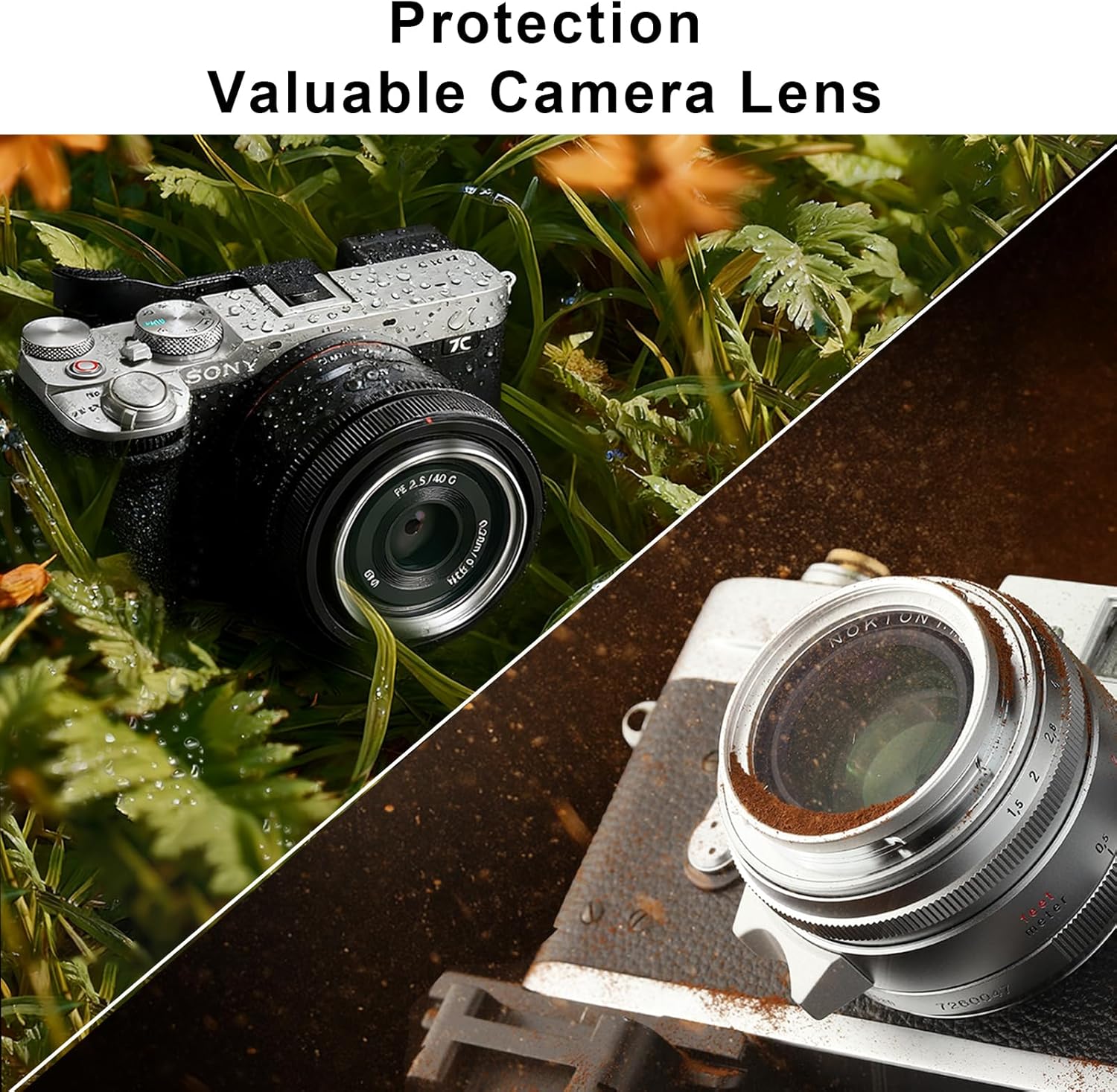 Haoge Filtre de protection d'objectif UV MC 49 mm pour Sony FE 50 mm 40 mm 2,5 G Fuji GFX100RF X100VI x100f X100V X100S X100T Leica Q3 43 Q2 q116 Verre optique d'objectif d'appareil photo ultra fin 18 revêtements multicouches Argent – Image 6