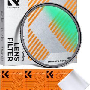 K&F CONCEPT Filtre à diffusion scintillante 49 mm en verre optique 18 filtres multicouches en verre scintillant compatible avec bague d'adaptation Fujifilm Fuji X100VI (série K)