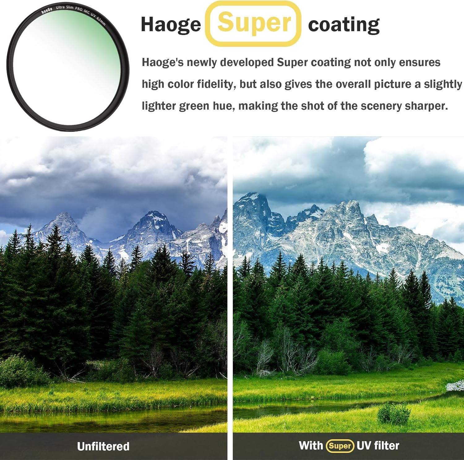 Haoge Filtre d'objectif ultraviolet multicouche ultra fin MC 49 mm pour appareil photo numérique Leica Q3 43 Q2 Sony 50 40 mm 2,5 G Fuji gfx100rf x100vi x100v – Image 8