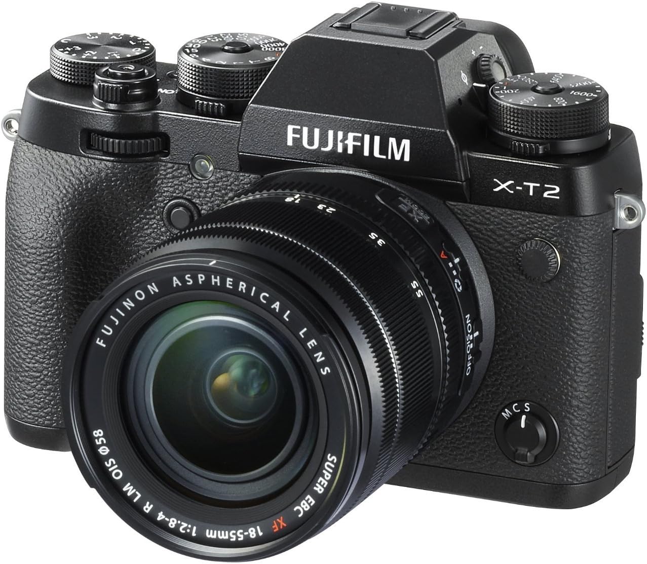 Fujifilm X-T2 Appareil photo numérique sans miroir Objectif F2.8-4.0, avec XF 18-55 millimètres, Noir
