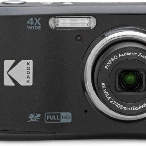 KODAK PIXPRO Friendly Zoom FZ45-BK Appareil photo numérique 16 MP avec zoom optique 4X grand angle 27 mm et écran LCD 2,7" (noir)