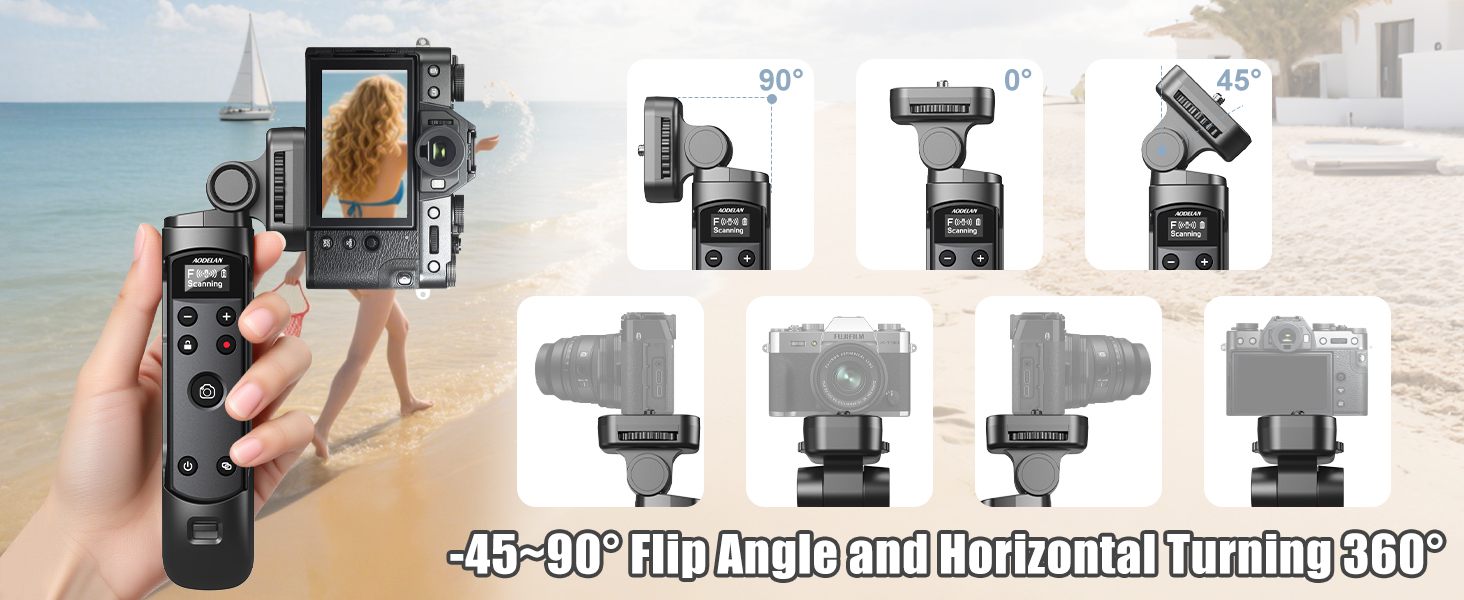 pour trépied d'appareil photo Fujifilm avec déclencheur rechargeable