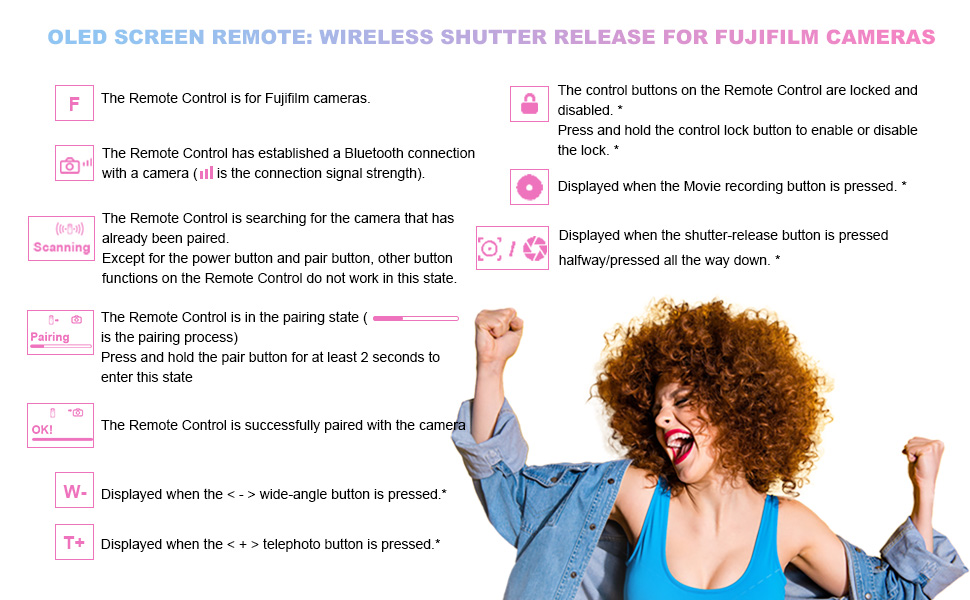 Déclencheur pour appareil photo Fujifilm