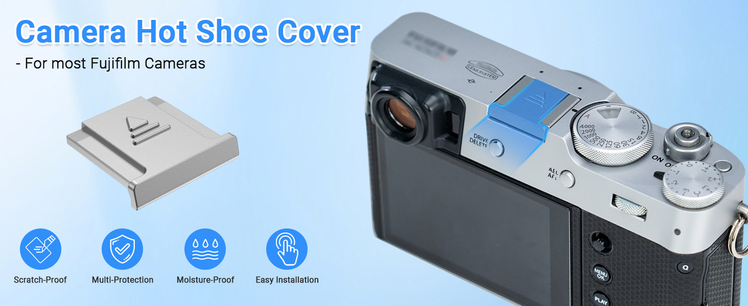 Capuchon de protection argenté pour appareil photo, pour Fujifilm X-T30 III X-E5 X Half X100VI X-T50 X-S20