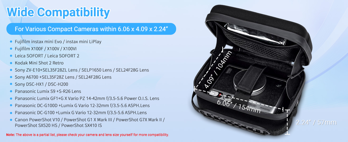 Étui de transport de protection pour Instax Mini EVO Mini Liplay