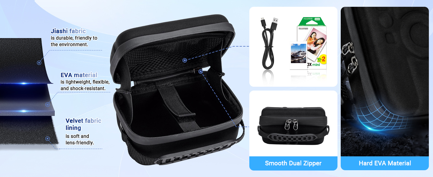 Étui de transport de protection pour Instax Mini EVO Mini Liplay
