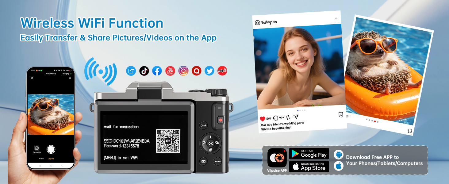 Appareil photo numérique 4K