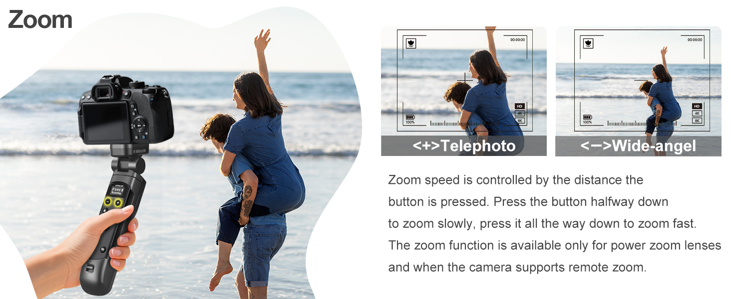 pour trépied d'appareil photo Fujifilm avec déclencheur rechargeable