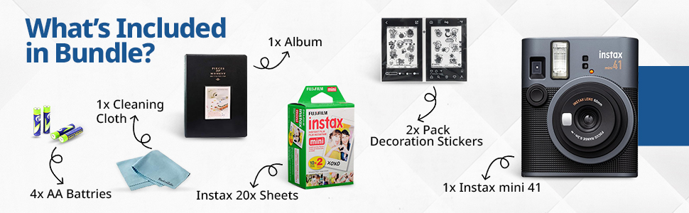 Caméra de film pour la journalisation, appareil photo instantané rétro pour enfants, instax mini film 20, album photo fujifilm