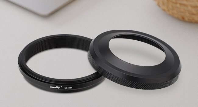 Haoge LH-X51B pare-soleil pour Fuji X100VI Fujifilm FinePix X100V accessoires pour appareil photo